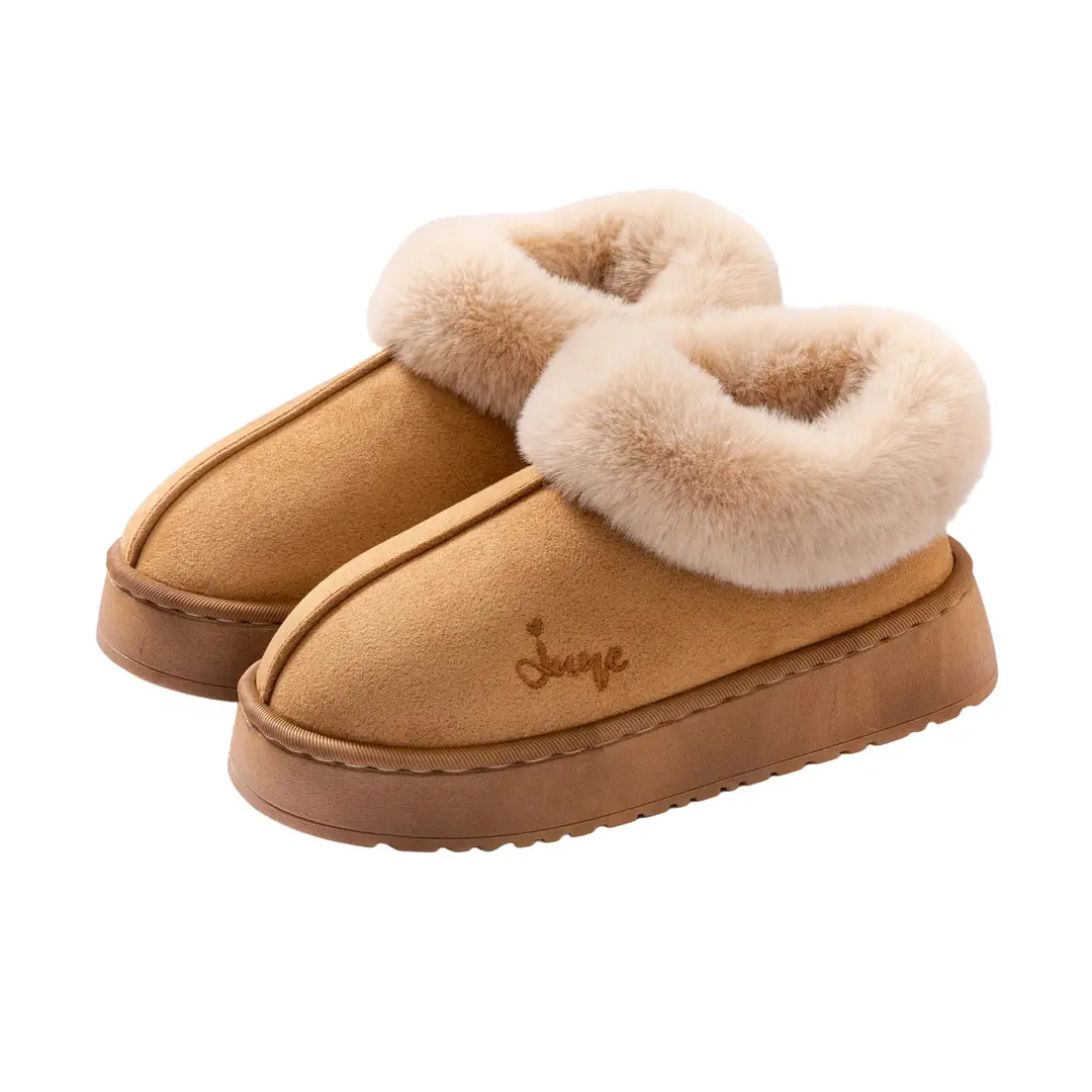 Cotton Slippers Women's Winter Indoor Wear-resistant Soft Bottom Warm Household Couple's Home Autumn and Winter New Cotton Slippers for Men - Image 9