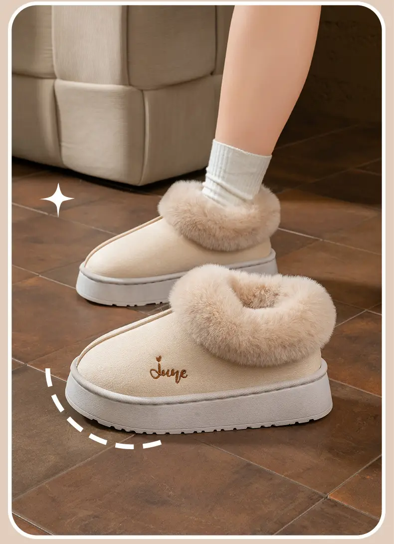 Cotton Slippers Women's Winter Indoor Wear-resistant Soft Bottom Warm Household Couple's Home Autumn and Winter New Cotton Slippers for Men — feature 21