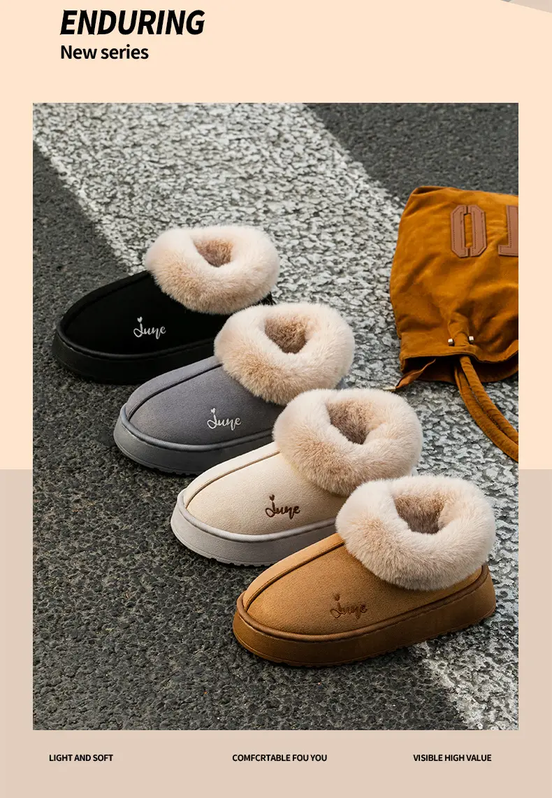 Cotton Slippers Women's Winter Indoor Wear-resistant Soft Bottom Warm Household Couple's Home Autumn and Winter New Cotton Slippers for Men — feature 7