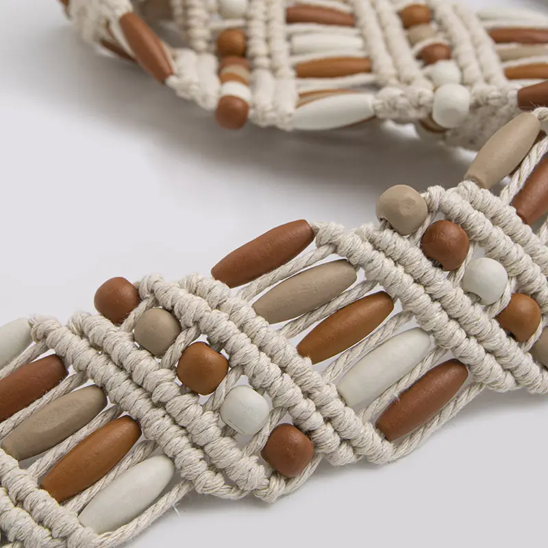 Bohemian Wooden Bead Belt for Women
