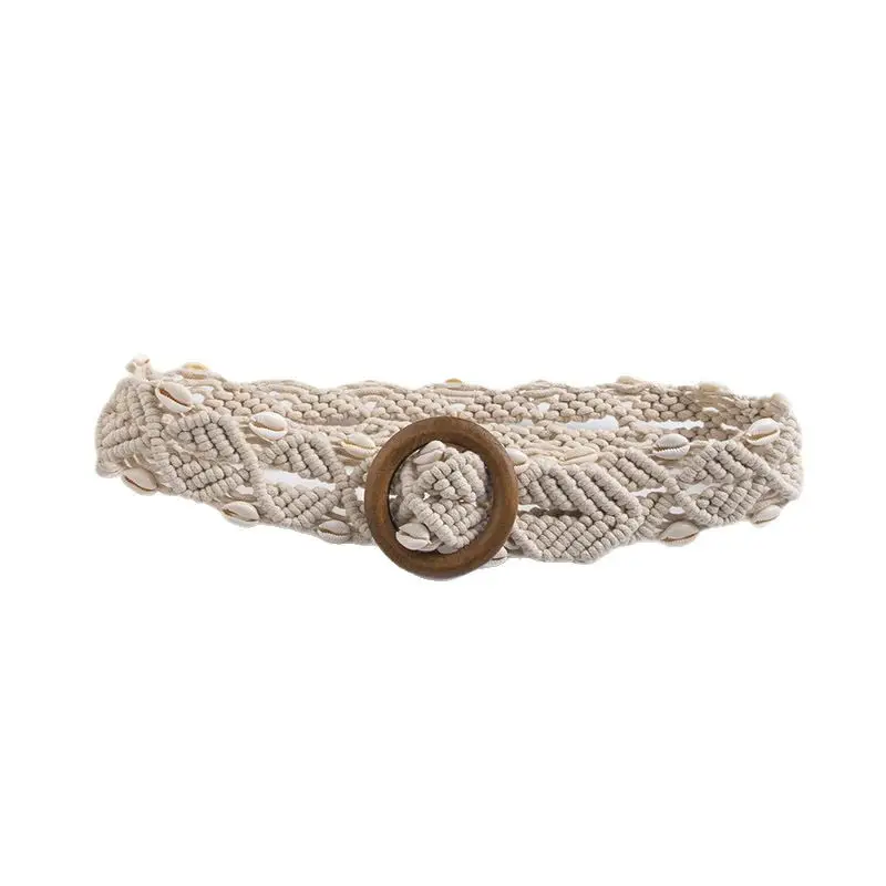 Bohemian Wooden Bead Belt for Women