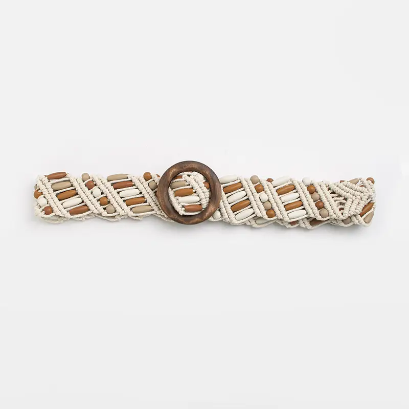 Bohemian Wooden Bead Belt for Women — feature 2