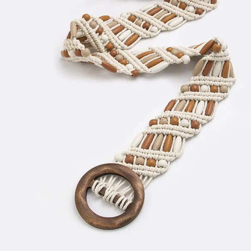 Bohemian Wooden Bead Belt for Women — feature 4