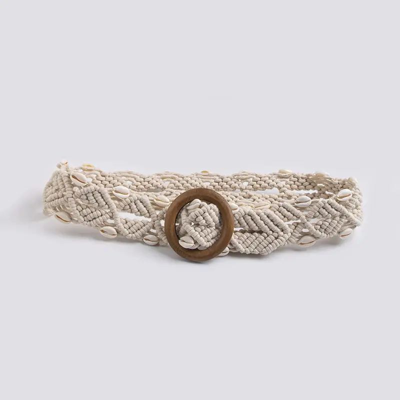 Bohemian Wooden Bead Belt for Women — feature 7