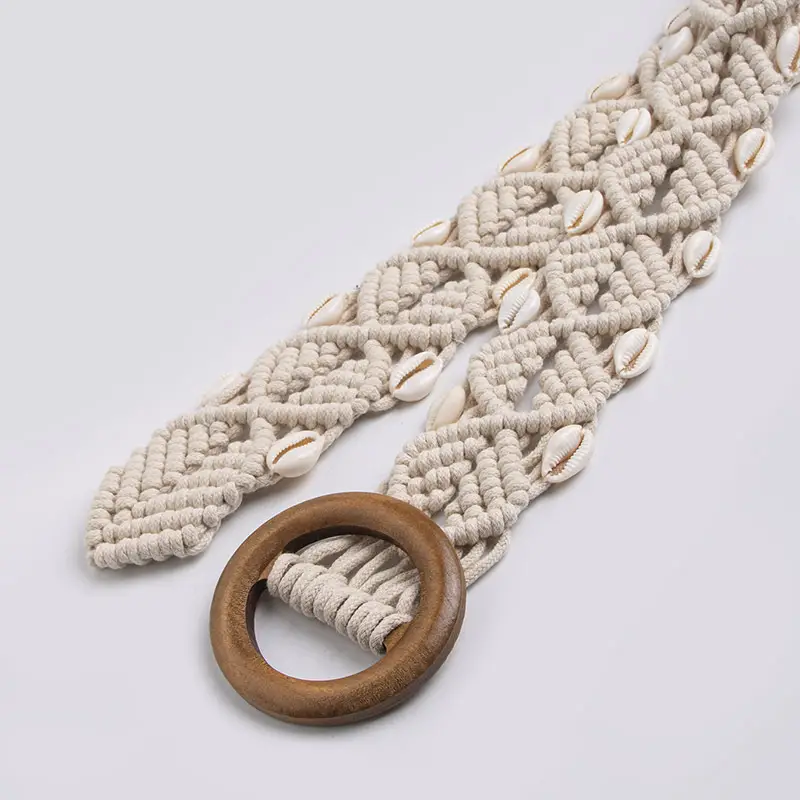 Bohemian Wooden Bead Belt for Women — feature 8