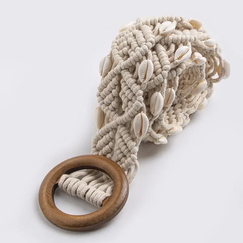 Bohemian Wooden Bead Belt for Women — feature 9