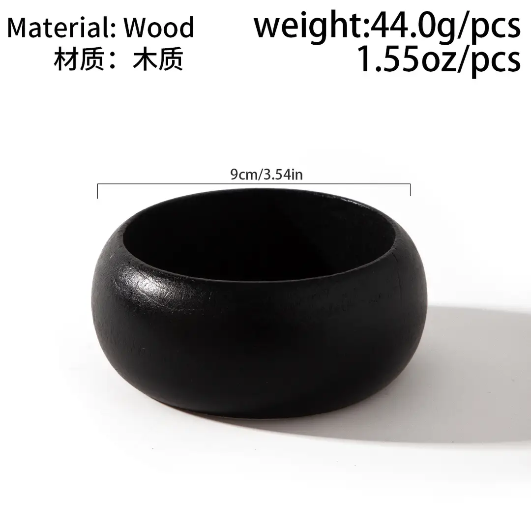 European and American Cross-border Jewelry 2025 New Wide-faced Bracelet Exaggerated Wooden Fluorescent Green High-end Fashion Bracelet — feature 9