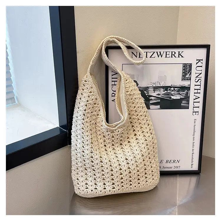 Mori Style Woven Tote Bag Women Casual Shoulder Bag Large Capacity — feature 24