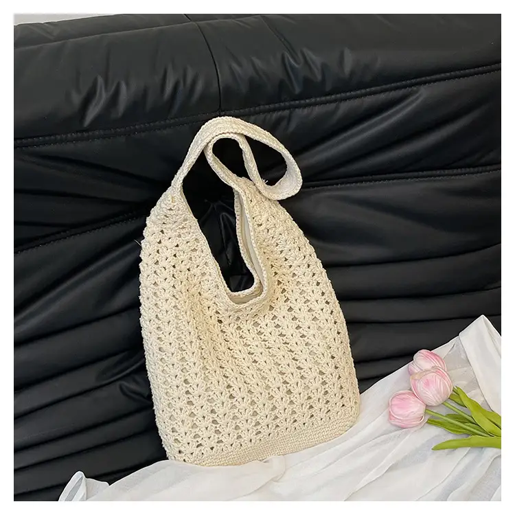 Mori Style Woven Tote Bag Women Casual Shoulder Bag Large Capacity — feature 26