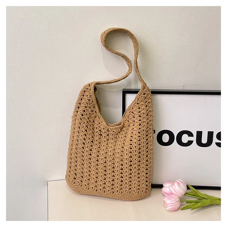 Mori Style Woven Tote Bag Women Casual Shoulder Bag Large Capacity — feature 27