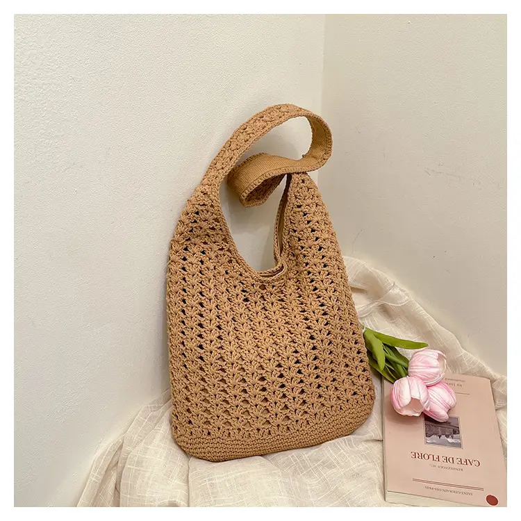 Mori Style Woven Tote Bag Women Casual Shoulder Bag Large Capacity — feature 31