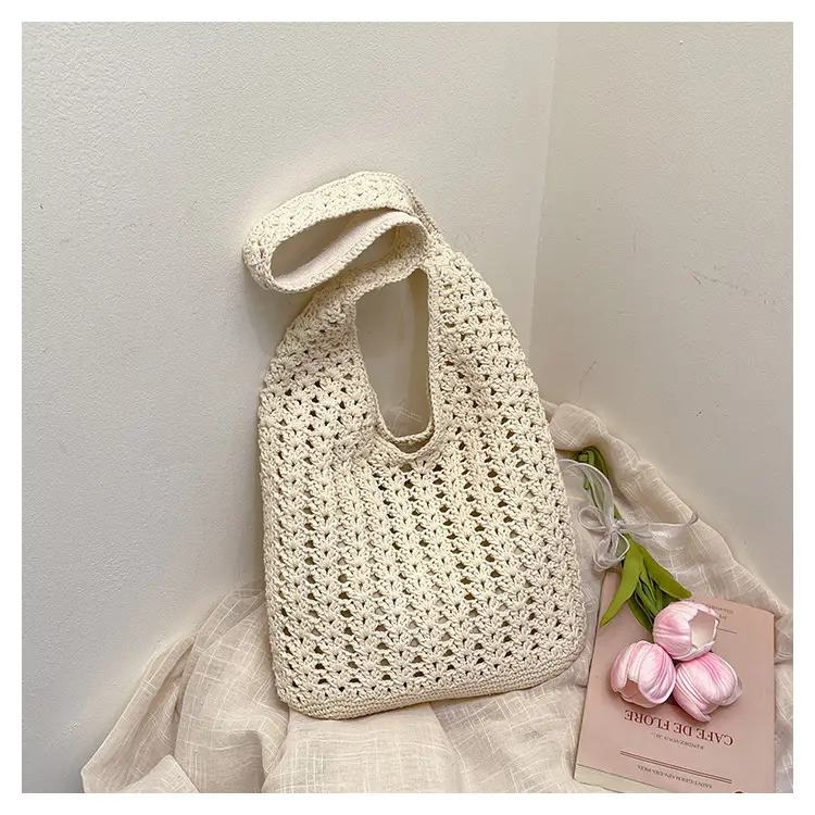 Mori Style Woven Tote Bag Women Casual Shoulder Bag Large Capacity — feature 32