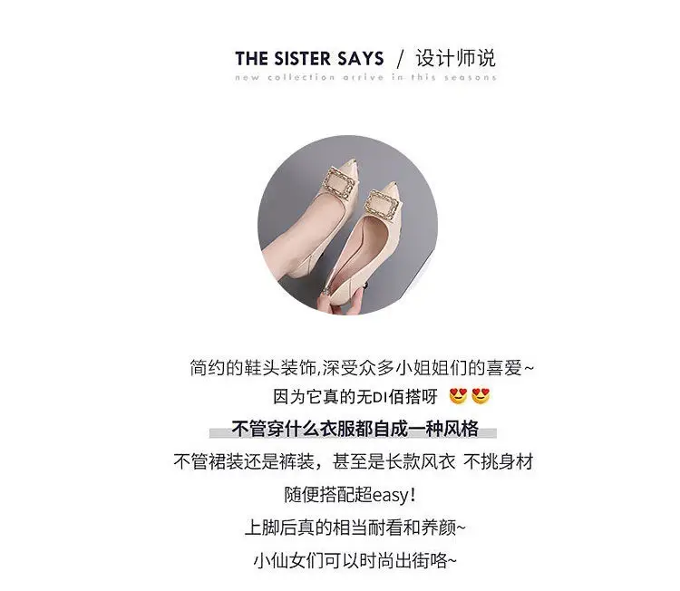 2026 New Style French Professional High-Heeled Shoes for Women, Stiletto Heels, Fashionable Shallow Mouth, Pointed Toe, Medium Heel, Elegant Work Shoes, Single Shoes for Women — feature 1