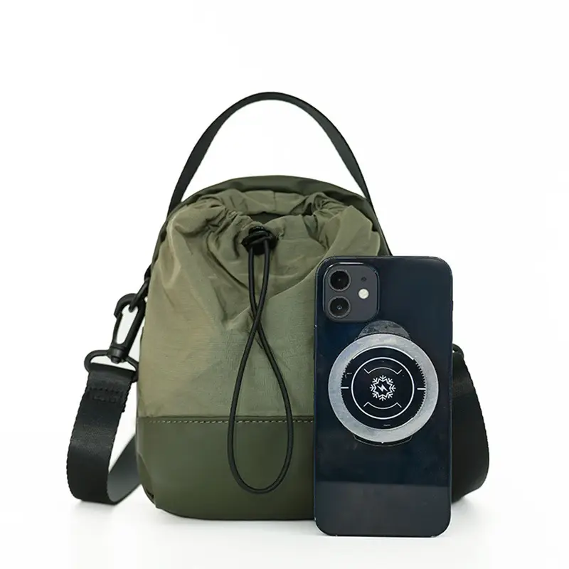 Men's Black Satchel Shoulder Bag with Crossbody Strap - Image 7