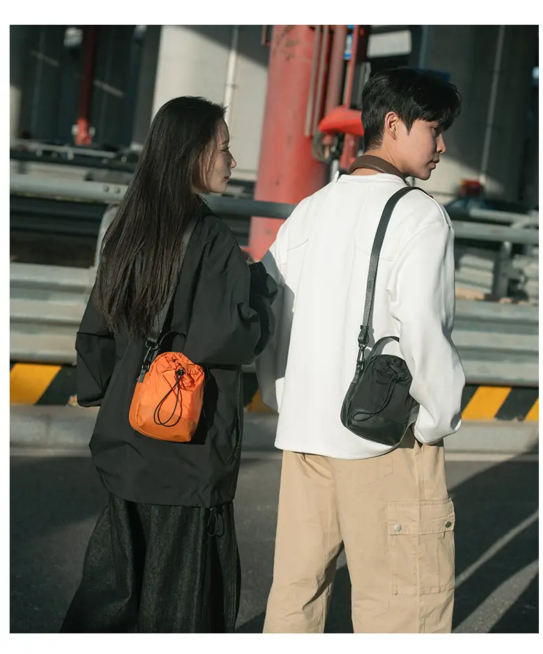 Men's Black Satchel Shoulder Bag with Crossbody Strap — feature 25