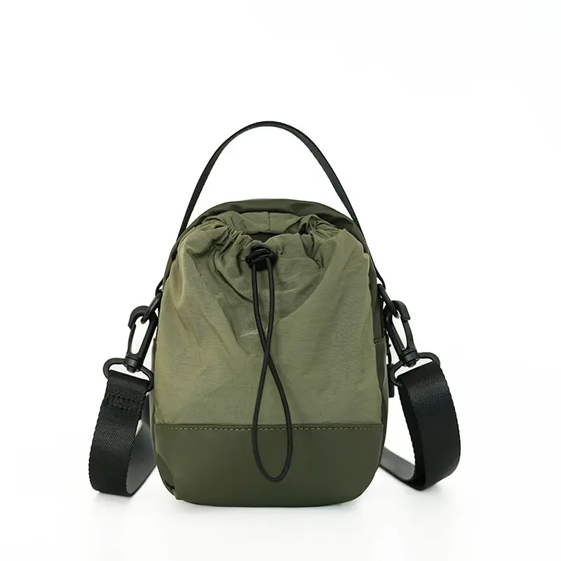 Men's Black Satchel Shoulder Bag with Crossbody Strap - Image 3