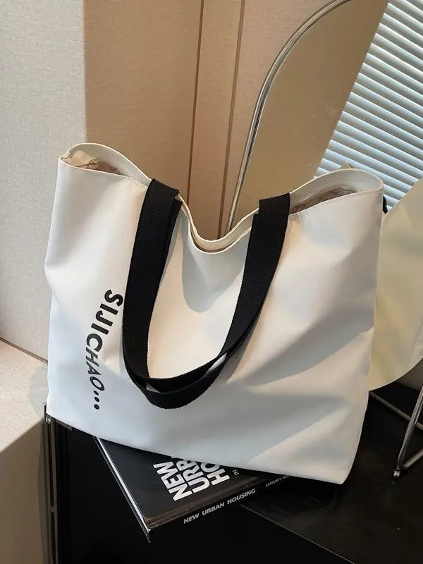 Women's Neon Letter Print Shoulder Bag Large Capacity - Image 6