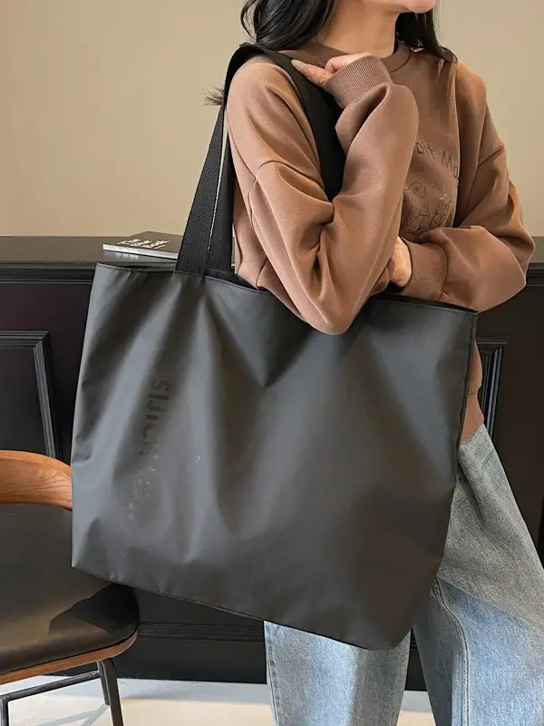 Women's Neon Letter Print Shoulder Bag Large Capacity - Image 8