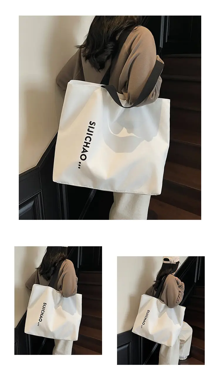 Women's Neon Letter Print Shoulder Bag Large Capacity — feature 10