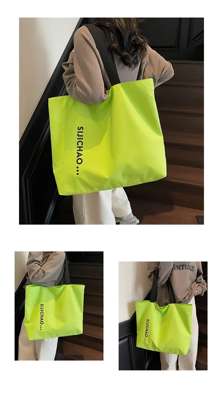 Women's Neon Letter Print Shoulder Bag Large Capacity — feature 11