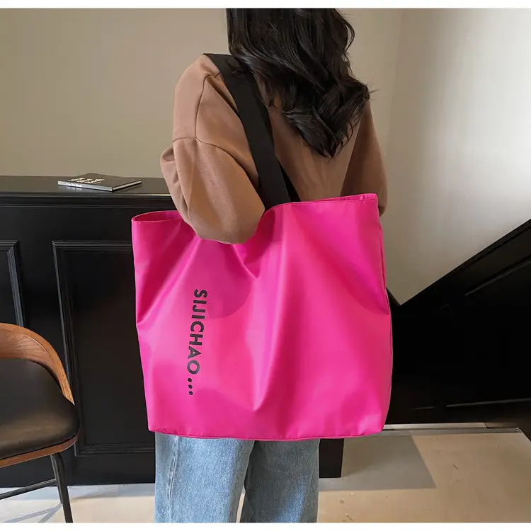 Women's Neon Letter Print Shoulder Bag Large Capacity — feature 21