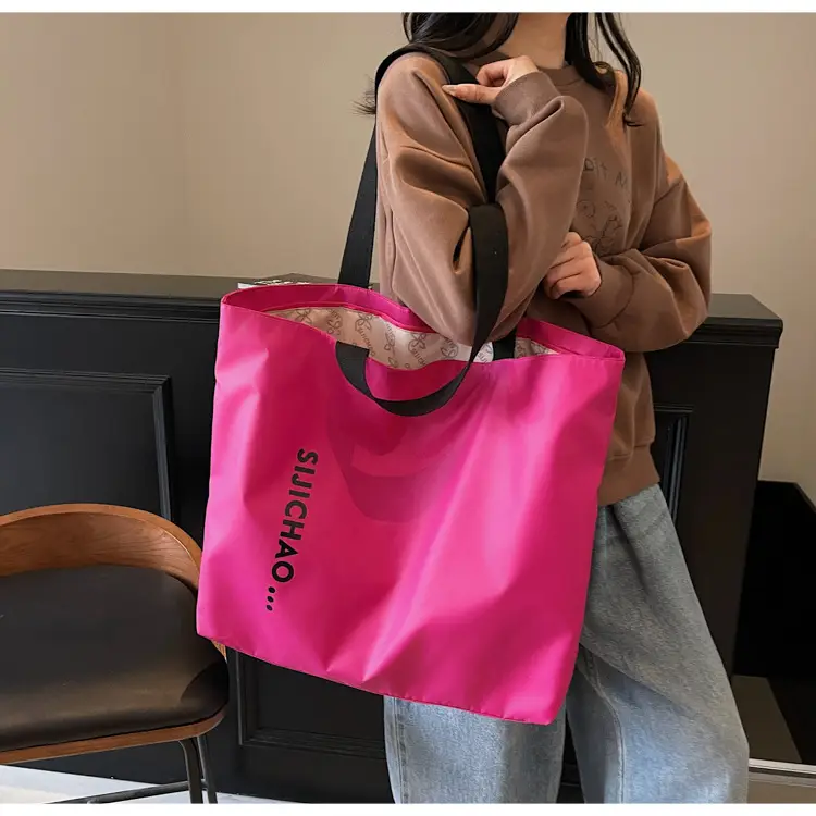 Women's Neon Letter Print Shoulder Bag Large Capacity — feature 23