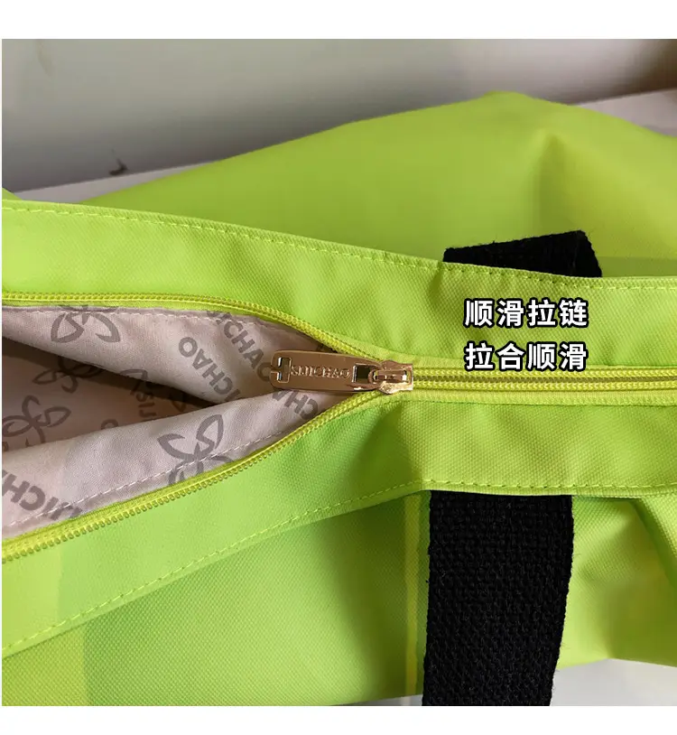 Women's Neon Letter Print Shoulder Bag Large Capacity — feature 3