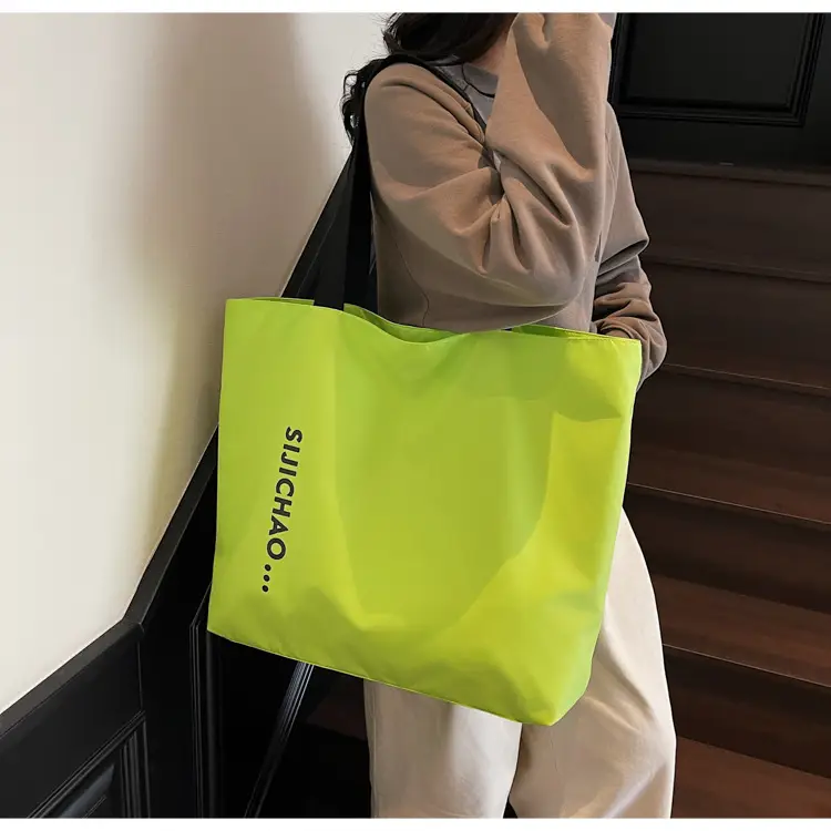 Women's Neon Letter Print Shoulder Bag Large Capacity — feature 33