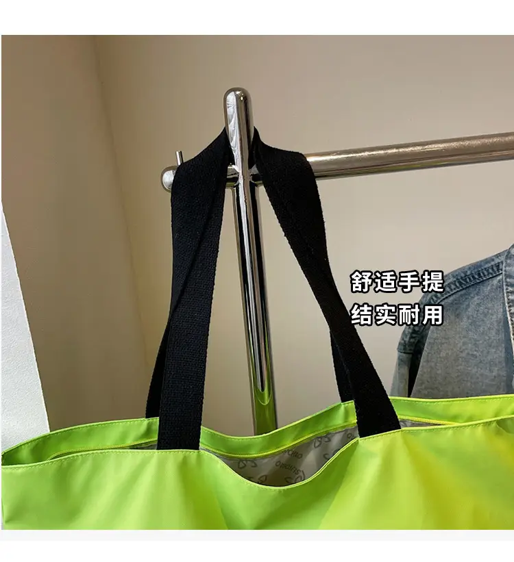 Women's Neon Letter Print Shoulder Bag Large Capacity — feature 4