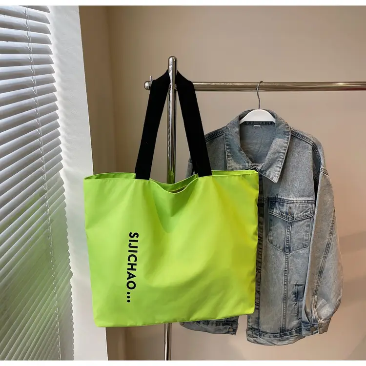 Women's Neon Letter Print Shoulder Bag Large Capacity — feature 44