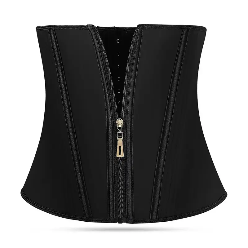 Black Waist Trainer for Women 3-Buckle Hourglass Shaping
