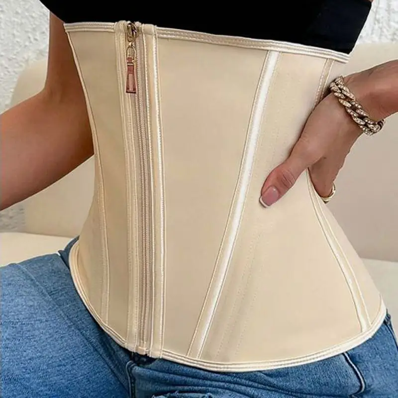 Black Waist Trainer for Women 3-Buckle Hourglass Shaping — feature 11
