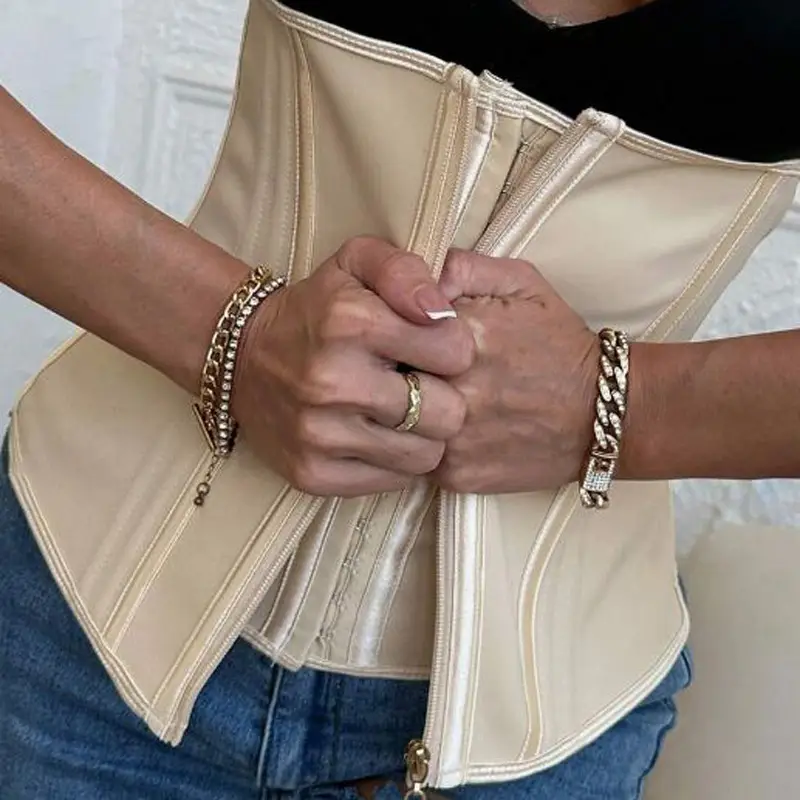Black Waist Trainer for Women 3-Buckle Hourglass Shaping