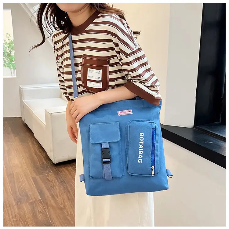 Women's Canvas Shoulder Bag Multi Color Large Capacity — feature 12