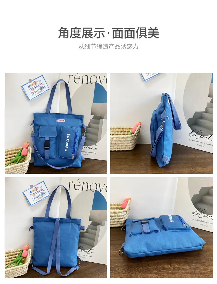 Women's Canvas Shoulder Bag Multi Color Large Capacity — feature 16