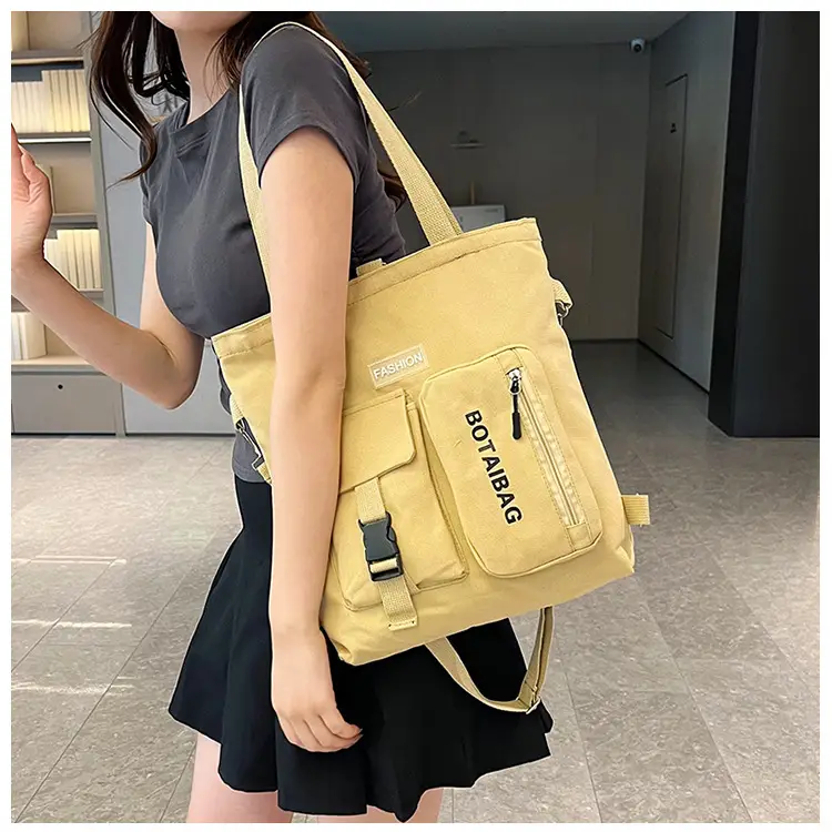 Women's Canvas Shoulder Bag Multi Color Large Capacity — feature 2