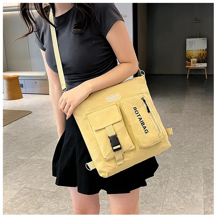 Women's Canvas Shoulder Bag Multi Color Large Capacity — feature 4