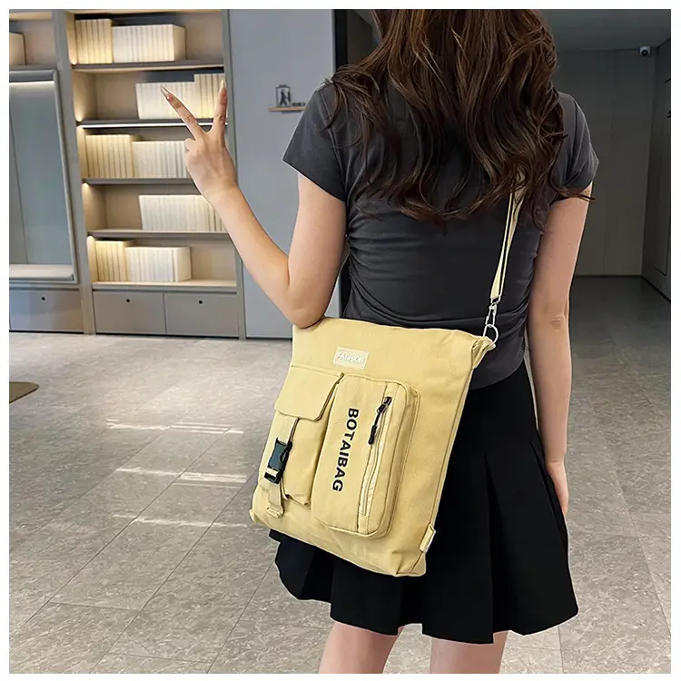 Women's Canvas Shoulder Bag Multi Color Large Capacity — feature 6
