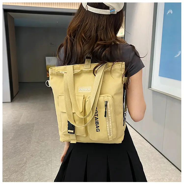 Women's Canvas Shoulder Bag Multi Color Large Capacity — feature 7