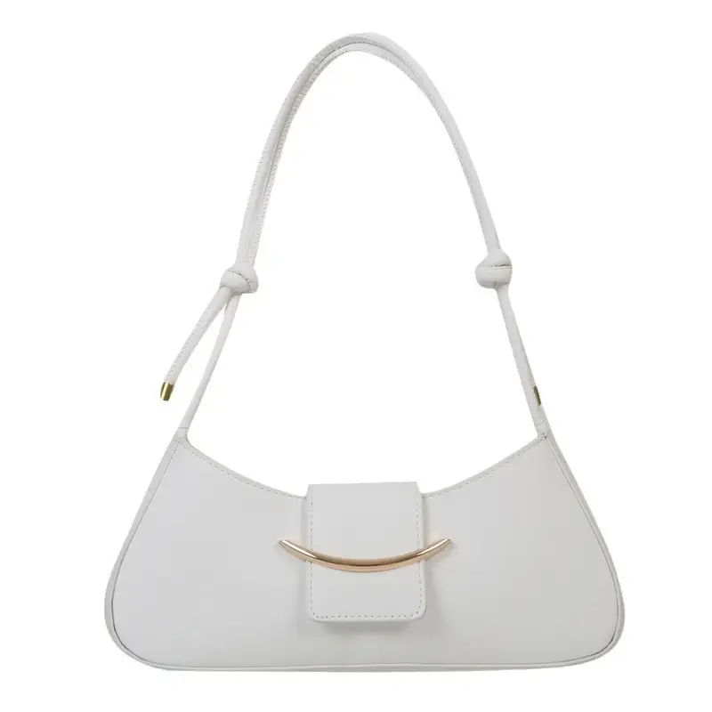 Pink Leather Messenger Bag with Gold Clasp - Image 10