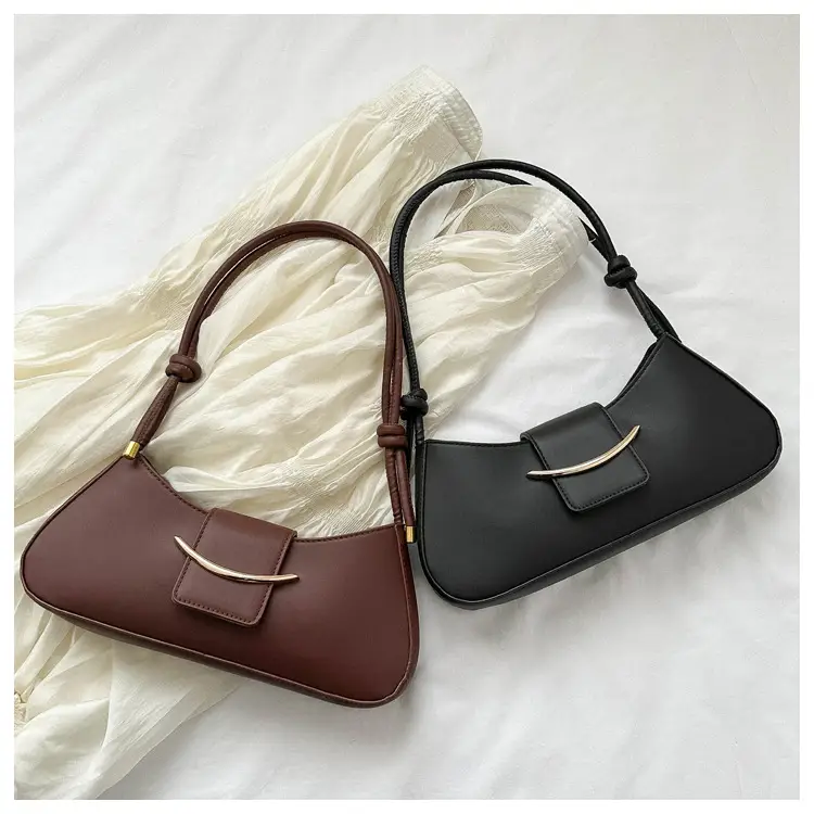 Pink Leather Messenger Bag with Gold Clasp — feature 23