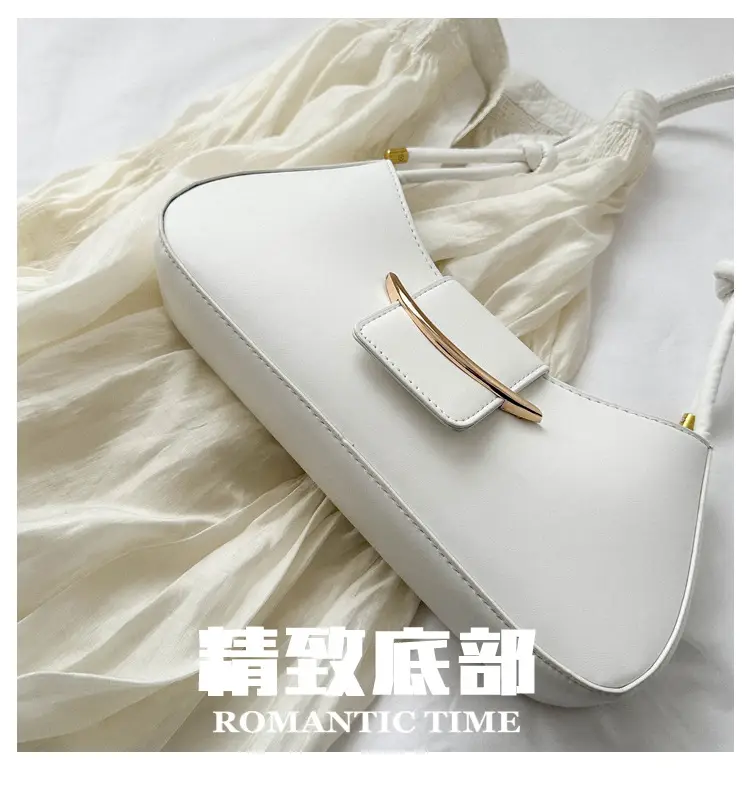 Pink Leather Messenger Bag with Gold Clasp — feature 4