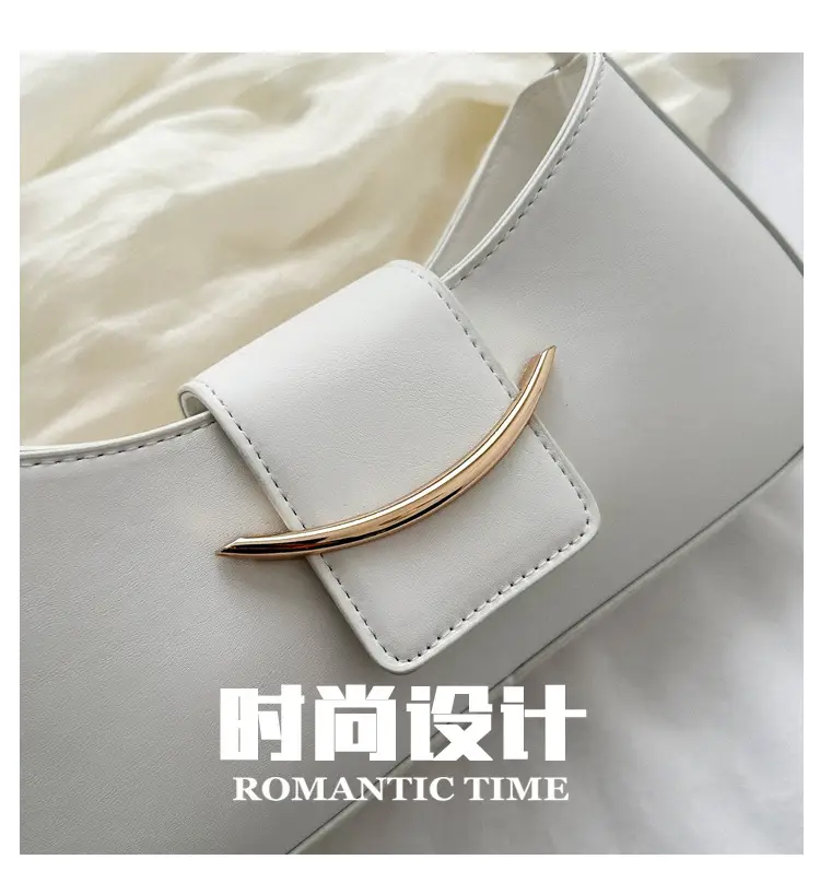 Pink Leather Messenger Bag with Gold Clasp — feature 5