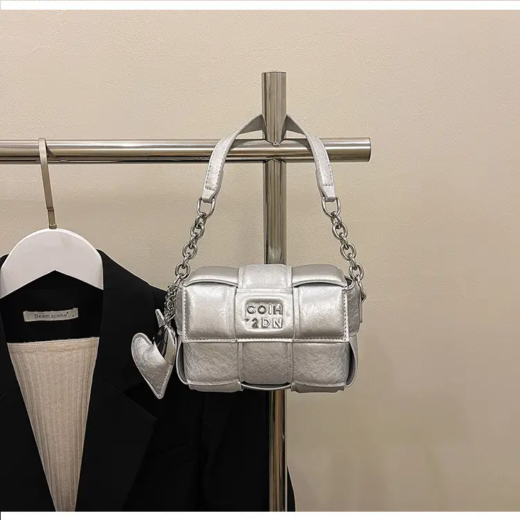 Elegant White Woven Chain Crossbody Bag for Women — feature 17