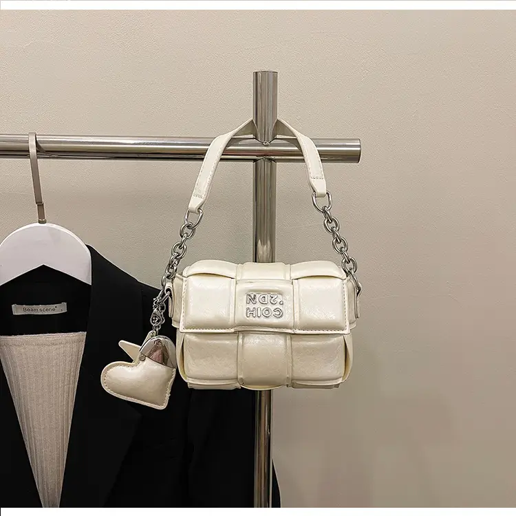 Elegant White Woven Chain Crossbody Bag for Women — feature 18
