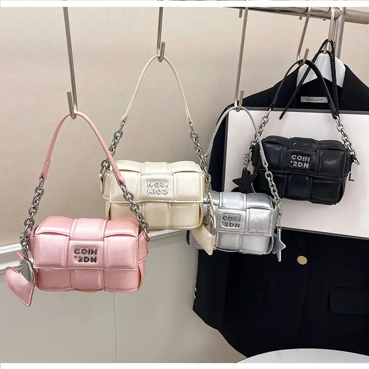 Elegant White Woven Chain Crossbody Bag for Women — feature 21