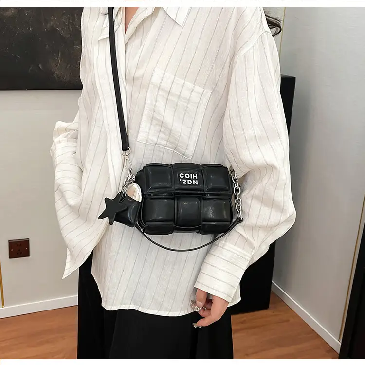 Elegant White Woven Chain Crossbody Bag for Women — feature 22