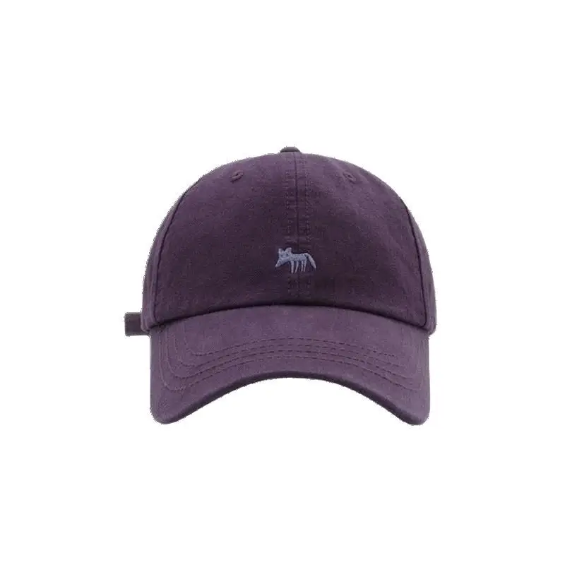 White Maroon Fox Cap for Men Women Baseball - Image 13