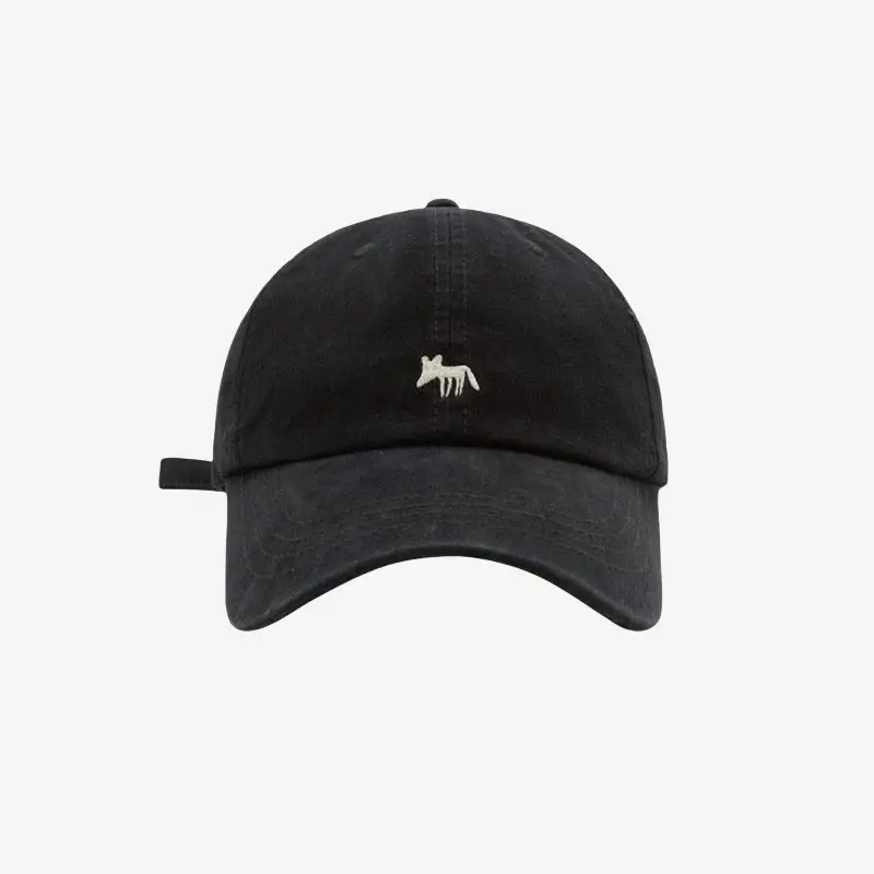 White Maroon Fox Cap for Men Women Baseball — feature 25