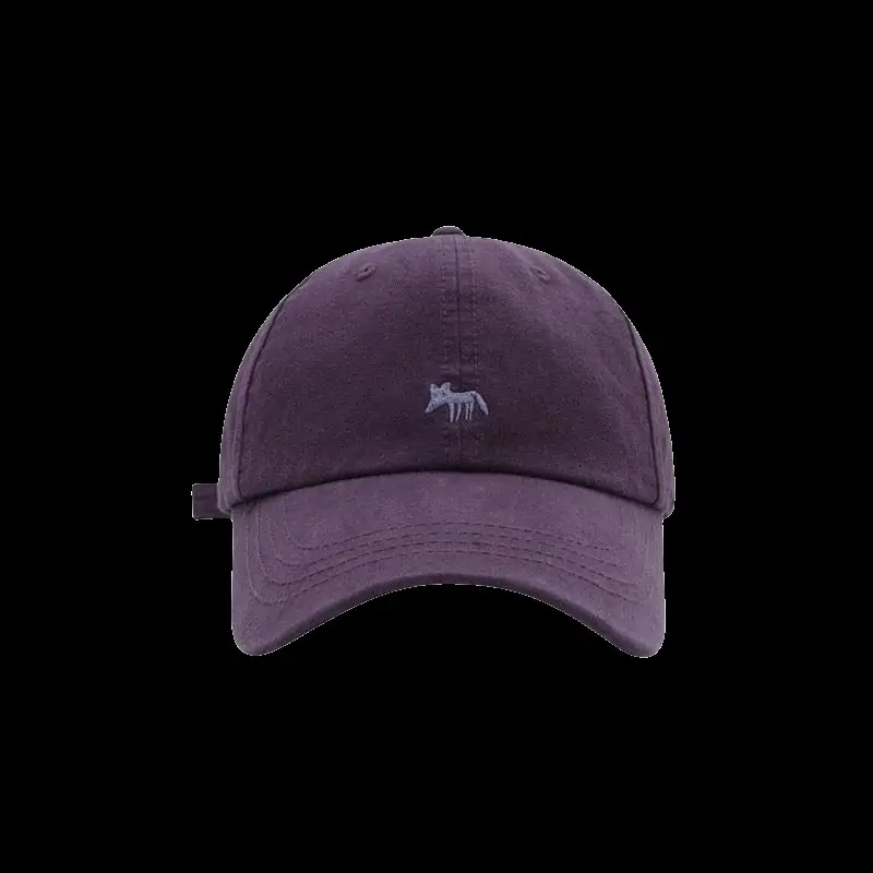 White Maroon Fox Cap for Men Women Baseball — feature 29